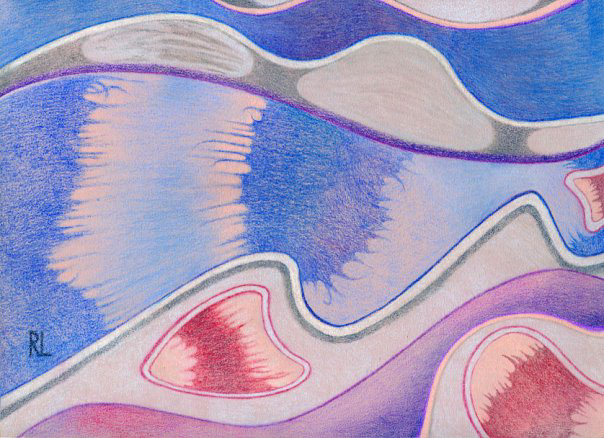 Aura Healer - colored pencil